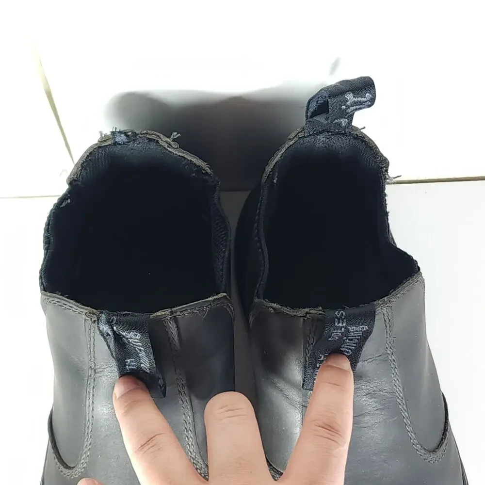Dr. Martens Men's Hardie US 10 Black Leather Pull On Chelsea Work Boots